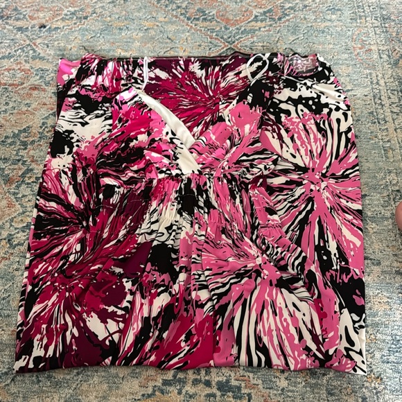 epilogue black white and pink v neck maxi dress - Picture 1 of 3